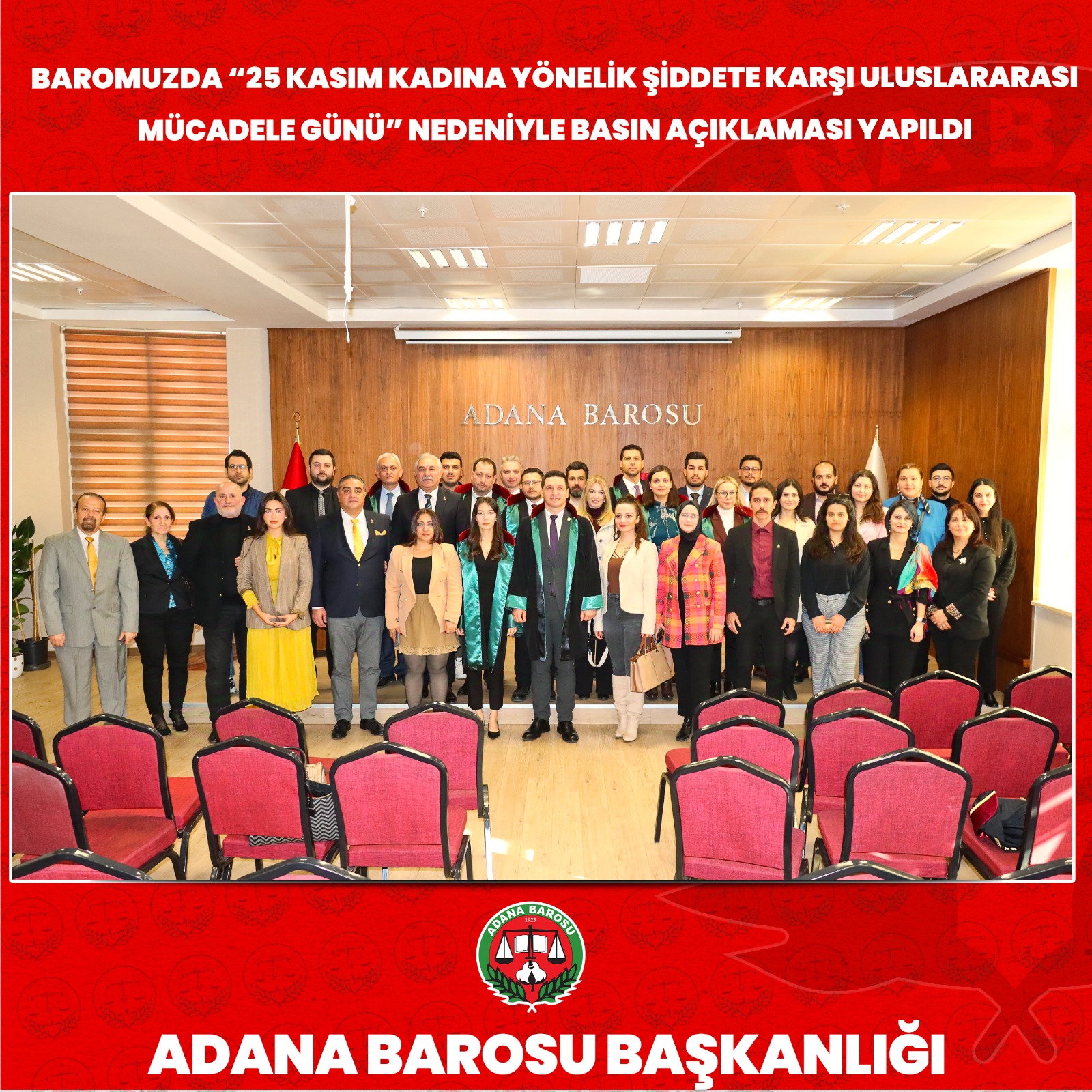 BAROMUZDA “25 KASIM KADINA YÖNELİK ŞİDDETE KARŞI ULUSLARARASI MÜCADELE GÜNÜ” NEDENİYLE BASIN AÇIKLAMASI YAPILDI