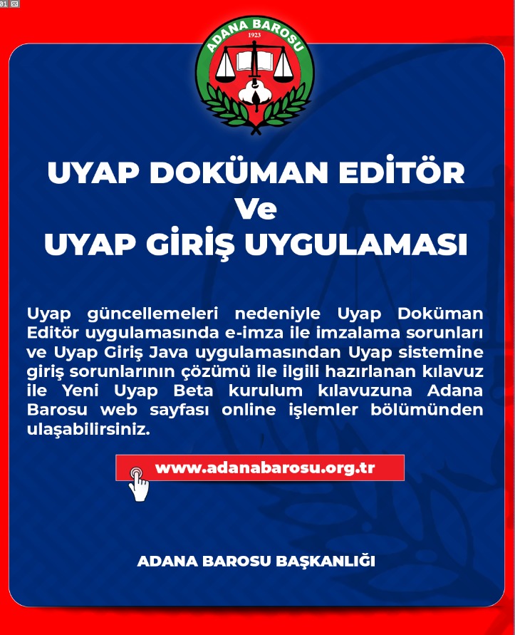 UYAP DÖKÜMAN EDİTÖR VE UYAP GİRİŞ UYGULAMASI