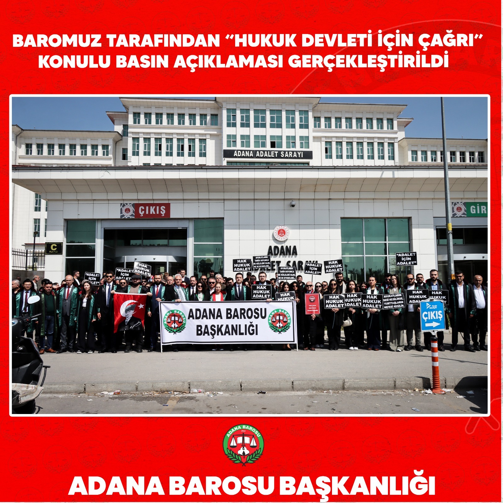 BAROMUZ TARAFINDAN “HUKUK DEVLETİ İÇİN ÇAĞRI” KONULU BASIN AÇIKLAMASI GERÇEKLEŞTİRİLDİ