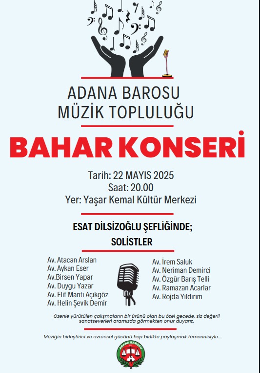 “BAHAR KONSERİ” GERÇEKLEŞTİRİLECEKTİR