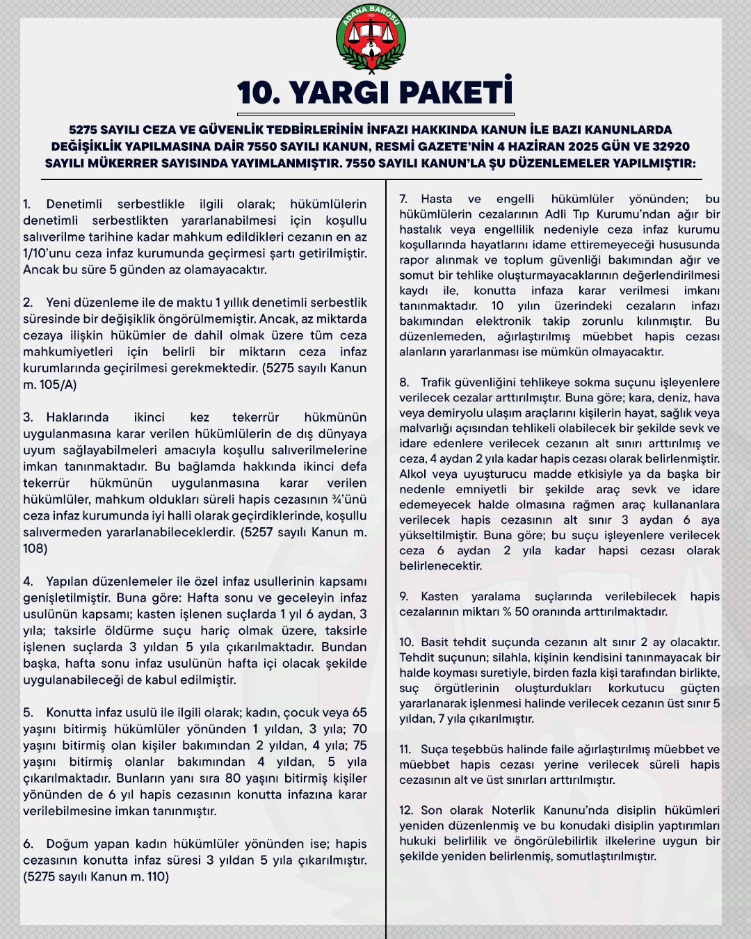 10. YARGI PAKETİ 