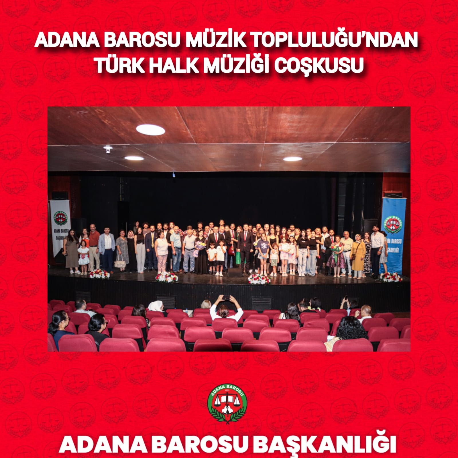 ADANA BAROSU TÜRK HALK MÜZİĞİ TOPLULUĞU’NDAN TÜRK HALK MÜZİĞİ COŞKUSU