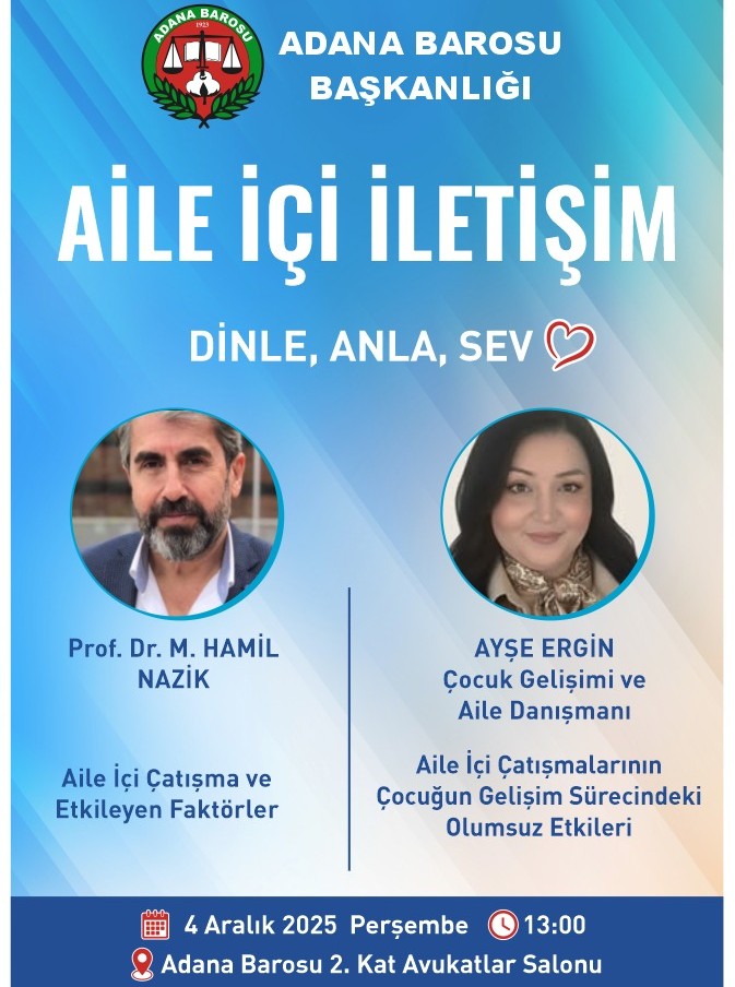 AİLE İÇİ İLETİŞİM SEMİNERİ DÜZENLENECEKTİR