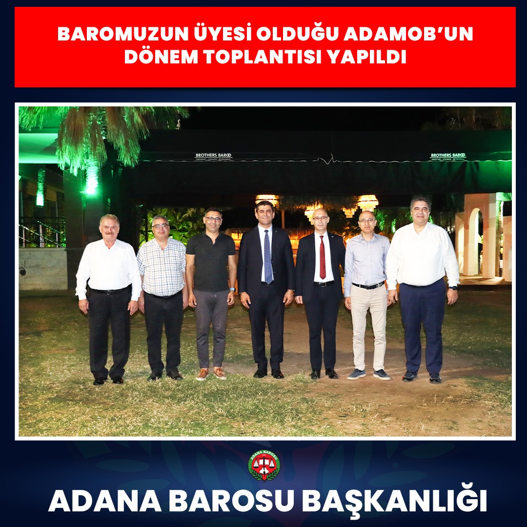 BAROMUZUN ÜYESİ OLDUĞU ADAMOB’UN DÖNEM TOPLANTISI YAPILDI