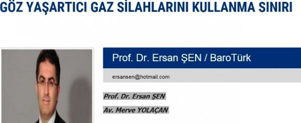 göz yaşartıcı gaz silahları ve mühimmatlarının