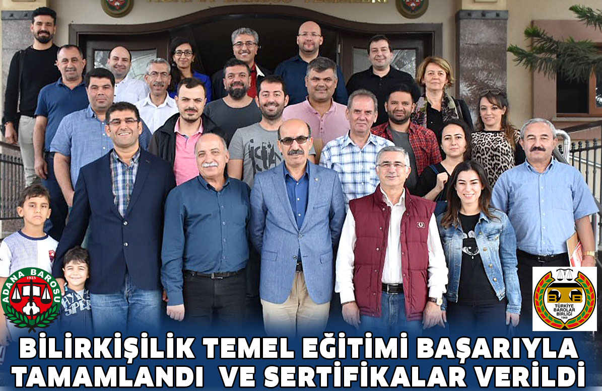 BİLİRKİŞİLİK TEMEL EĞİTİMİ BAŞARIYLA TAMAMLANDI VE SERTİFİKALAR VERİLDİ.